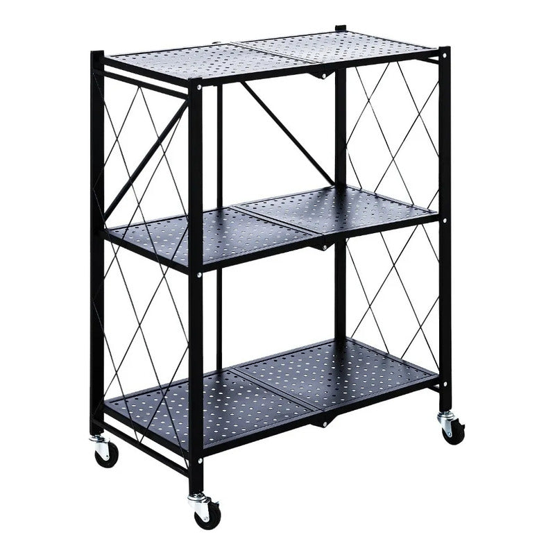 Organizador Estante Plegable 3 Niveles Ruedas Cocina Living