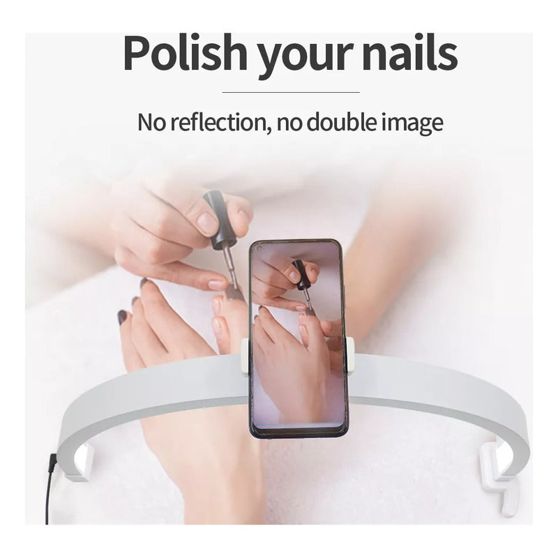 Lámpara De Mesa Para Manicura Lashista Luz Led Plegable