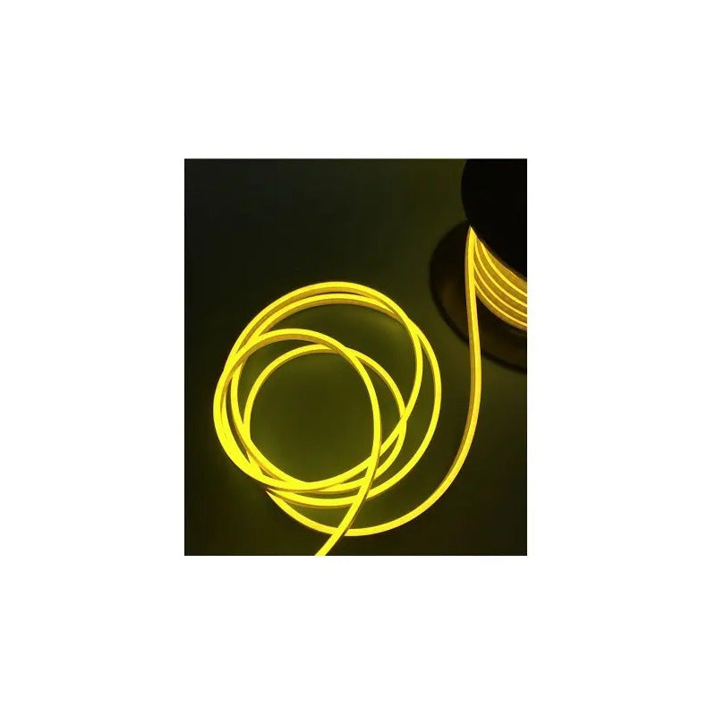 Cinta Led Neon Luz 5mts Flexible Transformador 12v Decoracio Amarilla