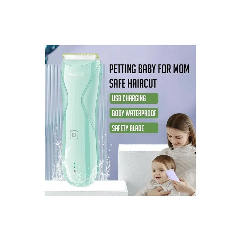 Maquina Cortadora Inalambrica Cabello Guagua Bebes Niños Turquesa