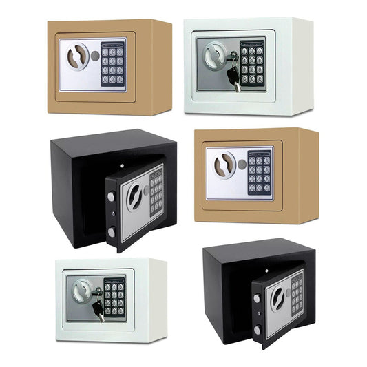 Pack 6 Cajas Fuertes Seguridad Digital Para Anclar A Pared