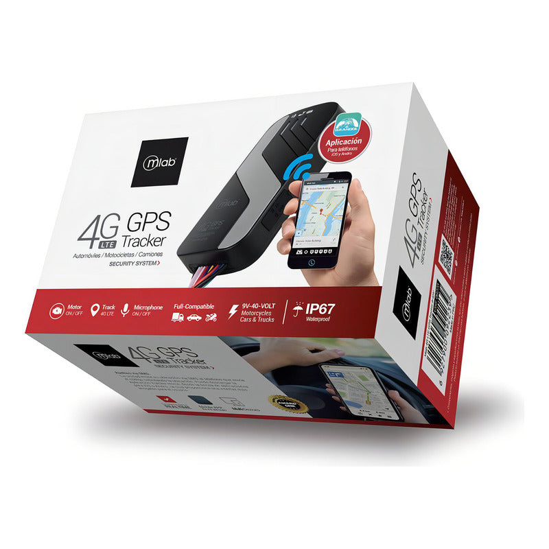 Gps Tracker Mlab 4g Lte Ip67 Auto Moto Camion 12v A 24v