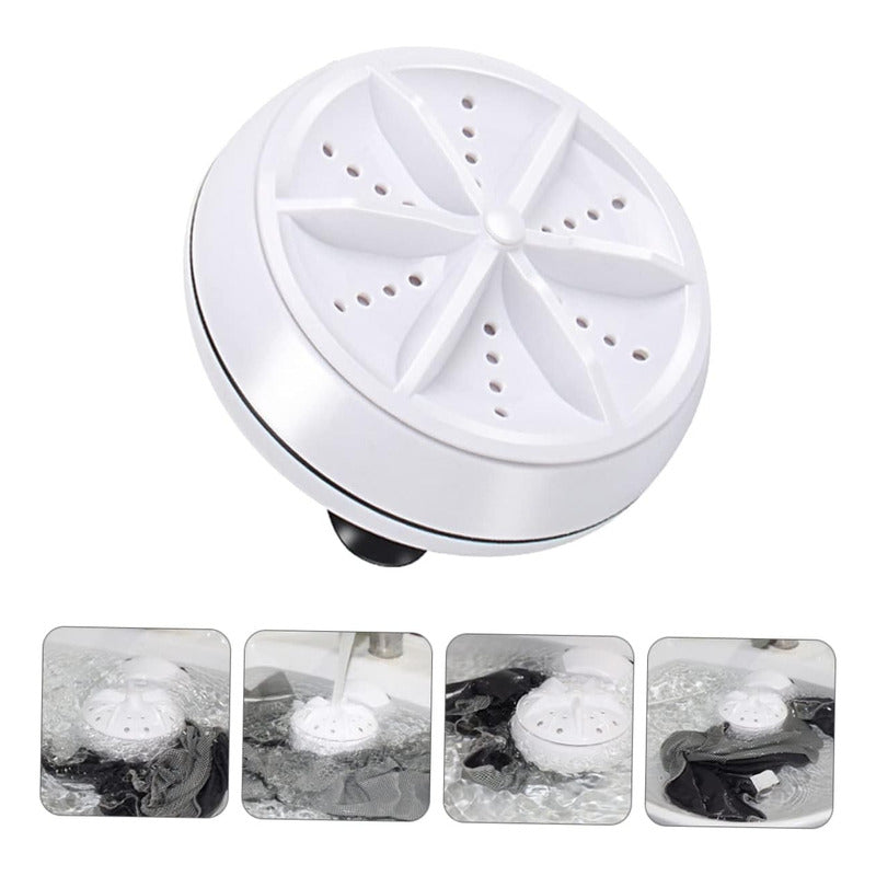 Mini Lavadora Usb Portátil Ultrasónica Turbo 1kg Práctico