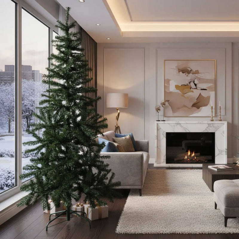Árbol De Navidad 180cm Con Base Metálica Árbol De Pascua Verde