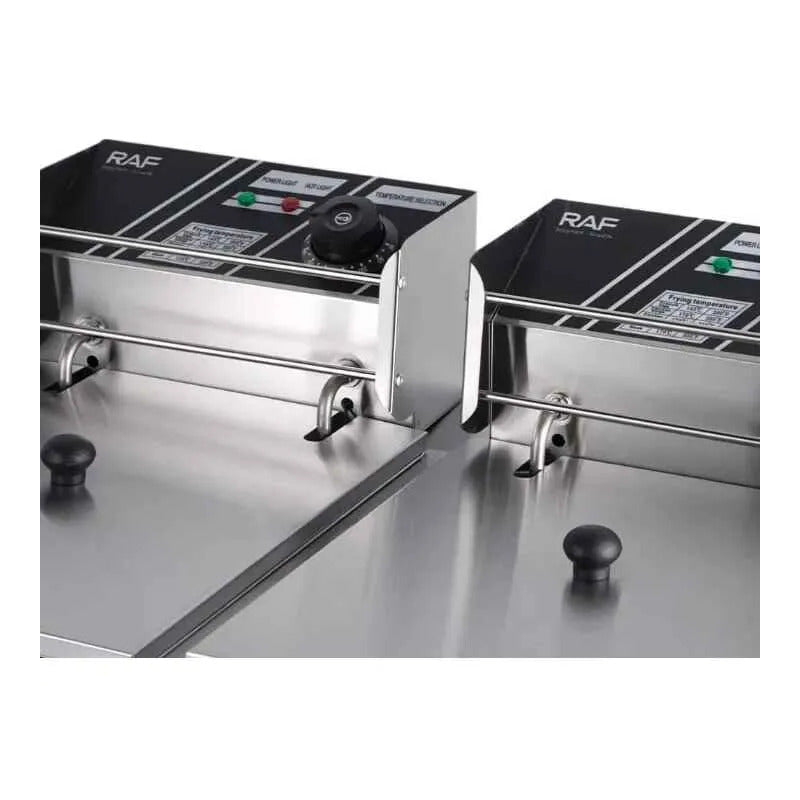 Freidora De Aceite Doble Canasto Plateado 5.5lts R.5221 Plateado 50 Hz/ 60 Hz