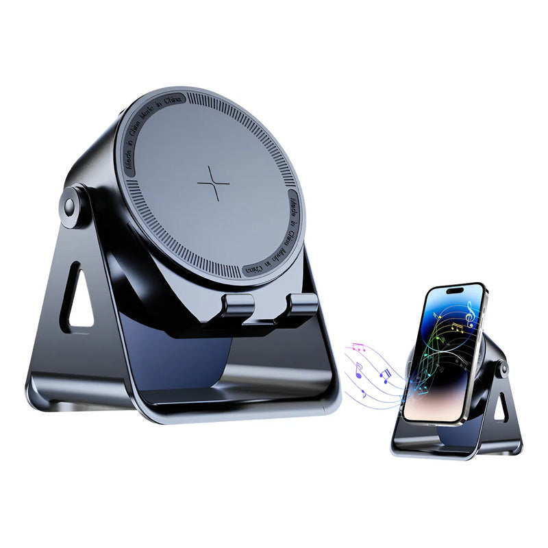 Altavoz Bluetooth Inducción Automática Altavoz Blanco Negro