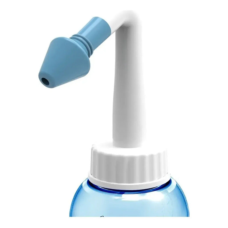 Limpiador Nasal Rinitis Sinusitis Lavador Irrigador 300ml Azul