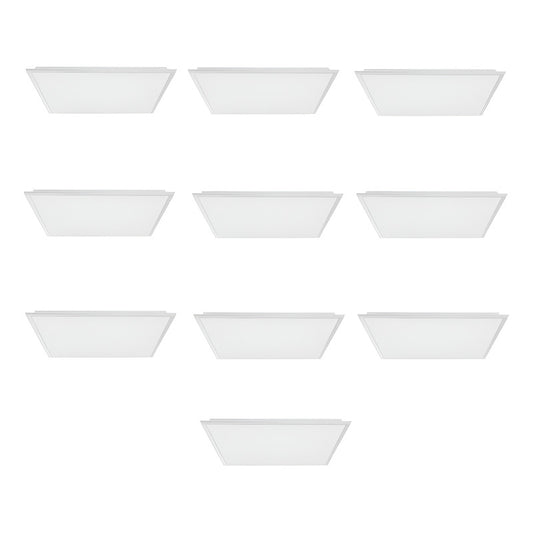 Pack X10 Panel Led Plafón 60x60cm 48w Empotrable Cielo Foco Blanco
