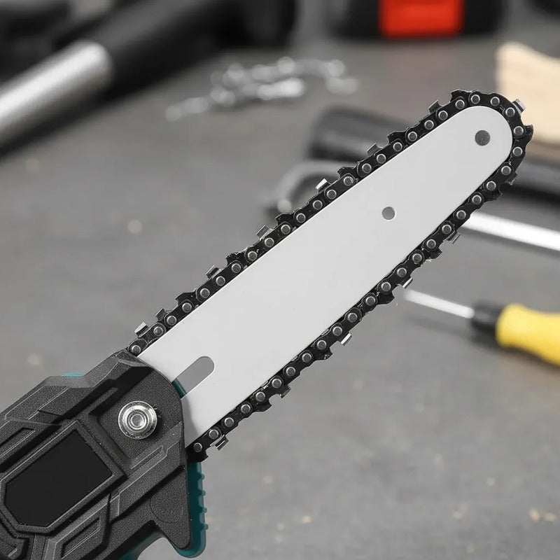 Sierra Portatil Inalámbrica Alta Potencia Mini Motosierra Dos Baterias