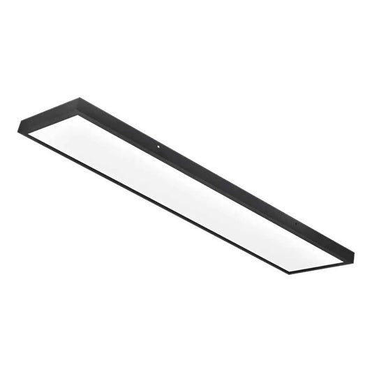 Panel Led 120x20cm Sobrepuesto Foco Luz Fria 150w Negro