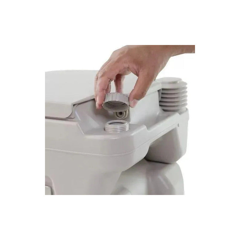 Baño Químic Portátil 20lt. Inodoro W.c. Camping Reusable Gris