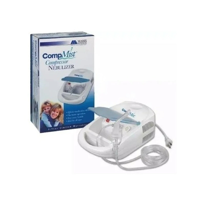 Nebulizador Portátil Asma Compresor Terapia Kit Completo 8ml Blanco