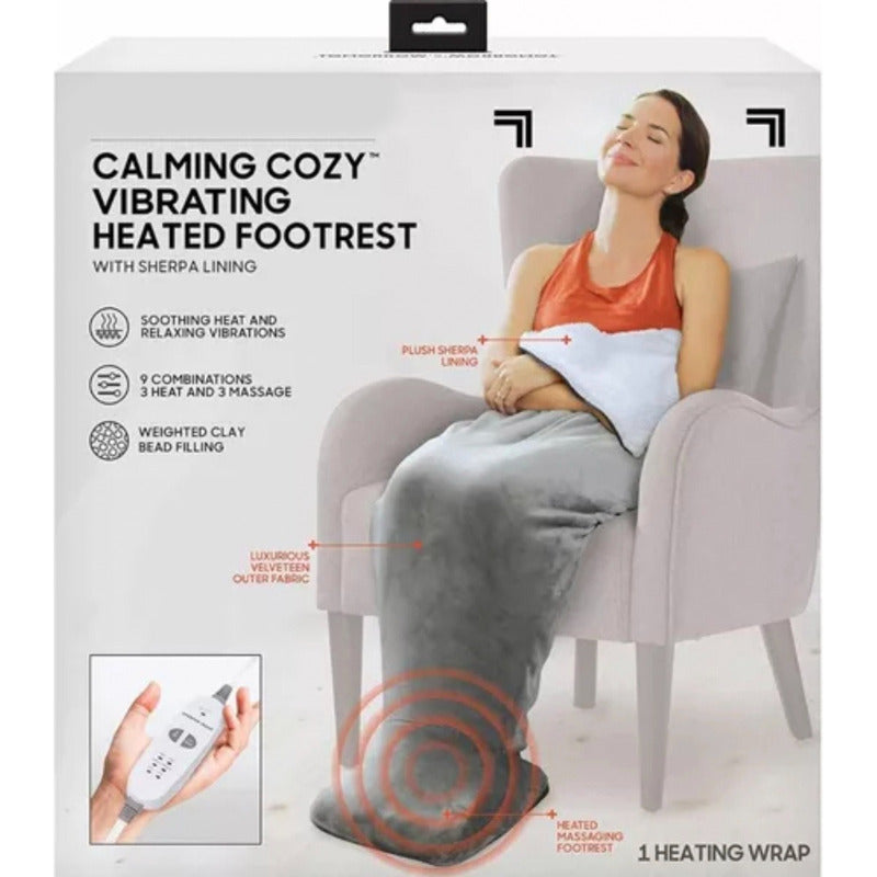 Calentador De Pies Masajeador Liso 1 Kg Gris Oscuro