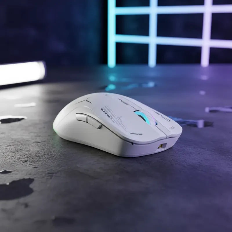 Mouse Recargable Gamer Inalámbrico D5 3.0 Usb 3600 Dpi Blanco