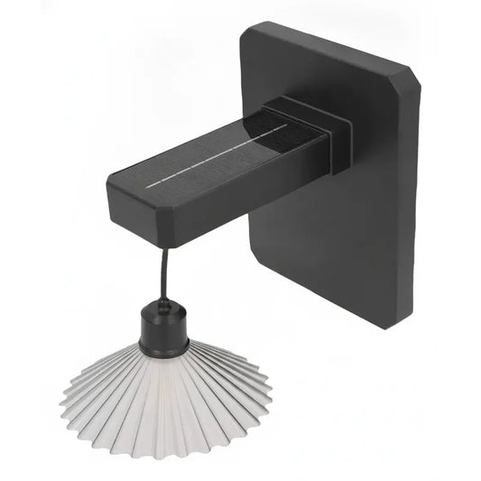 Aplique Solar Led De Pared Exterior Luz Decorativa Impermeable Ip65 Diseño Moderno Negro Para Jardín Terraza Patio Pasillo Entrada Energía Solar Encendido Automático Alta Durabilidad Tecnohogar