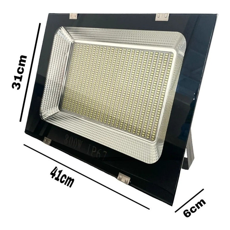 Reflector 800w Foco Ultra Plano Led Frio Resistente Al Agua Frío