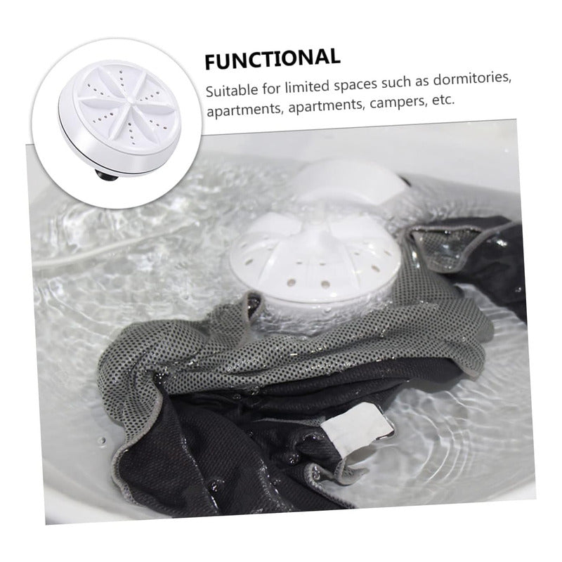 Mini Lavadora Usb Portátil Ultrasónica Turbo 1kg Práctico