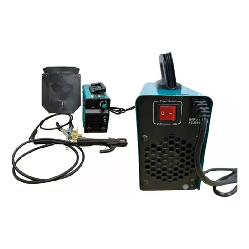 Maquina De Soldar Inverter Arco Soldadora Manual + Mascara Negro