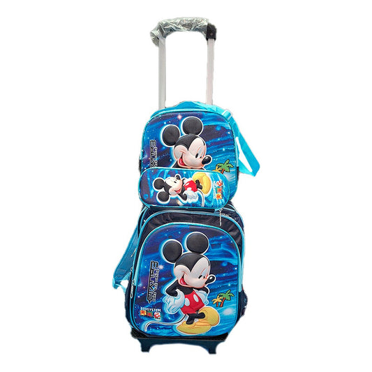 Mochila Con Diseños Bolso 3 En 1 Cartuchera Y Lonchera