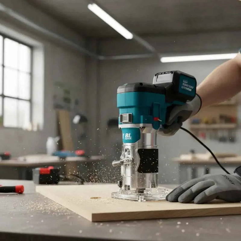 Fresadora De Madera Inalámbrica + 2 Baterias Motor Brushless