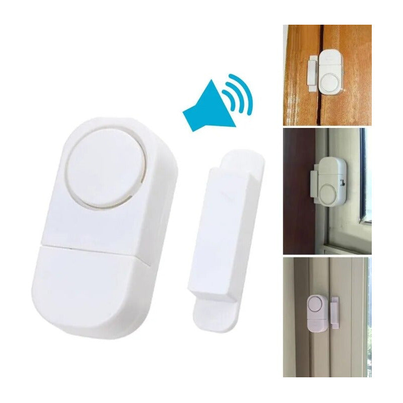 Pack 5 Alarmas Para Puerta O Ventana Sensor Magnético 90db