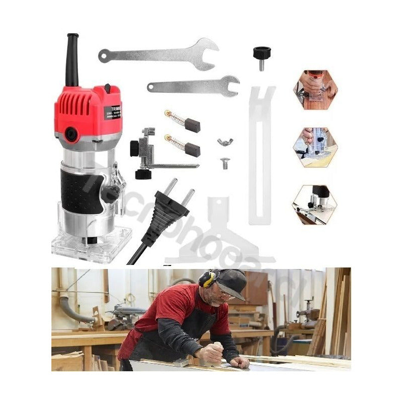 Fresadora Router Tupi 3000rpm 1/4 Tallador De Madera