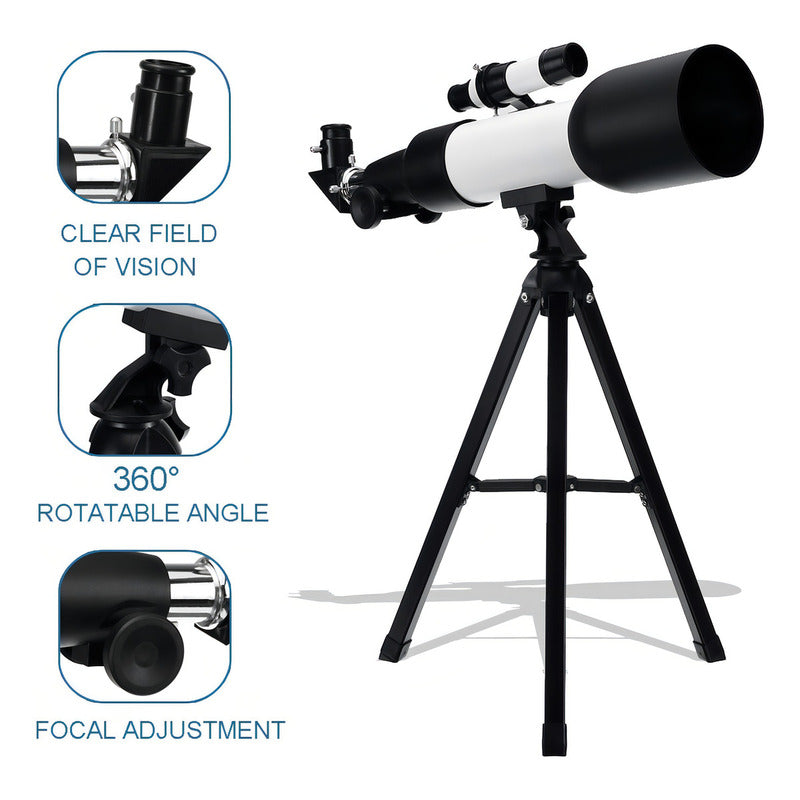 Telescopio Monocular Astronómico F36060m Color Blanco