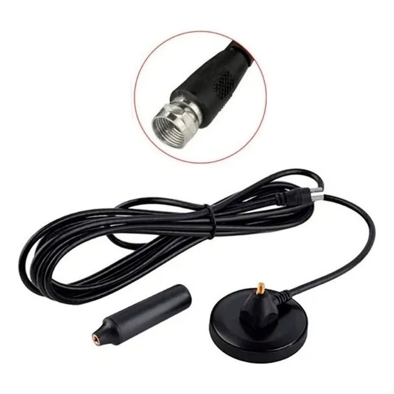 Antena Para Tv Digital Full Hd De Iman Interior 3.5 Dbi Coax
