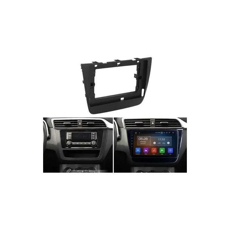Kit Radio Mg Zs: Bisel 10.1 2017+ + Radio 2 Din Mirror Link + Bisel Universal 9 A 7 2 Din