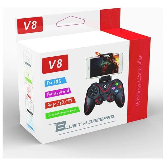 Control De Juego P3/p4/pc/tv Bluetooth Con Soporte Teléfono