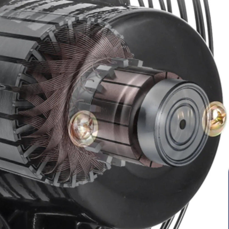 Ventilador Camping Con Bateria Escritorio Recargable Inalamb 15 Cm Negro