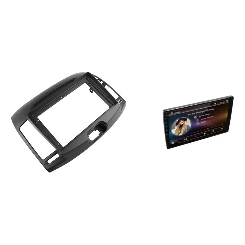 Kit Hyundai: Bisel Adaptador Elantra 2006-2010 Negro 9'' + Pantalla Táctil Gps/wifi/waze 9''