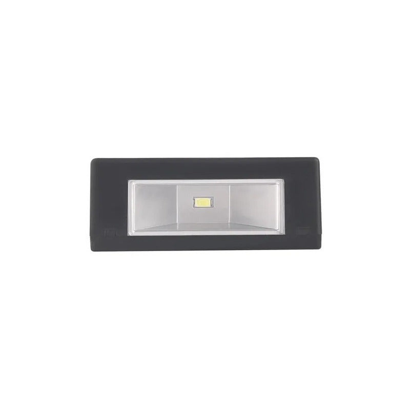 Pack X 7 Lampara Solar Led Exterior Aplique Resiste Lluvia Negro