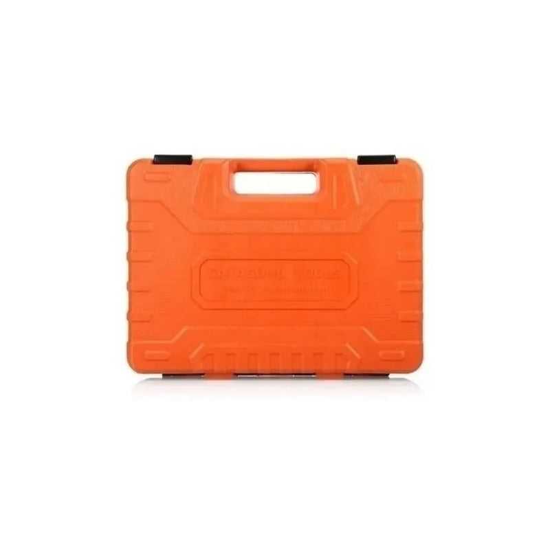Caja De Herramientas 37 Piezas Set De Dados 1/2 Naranja