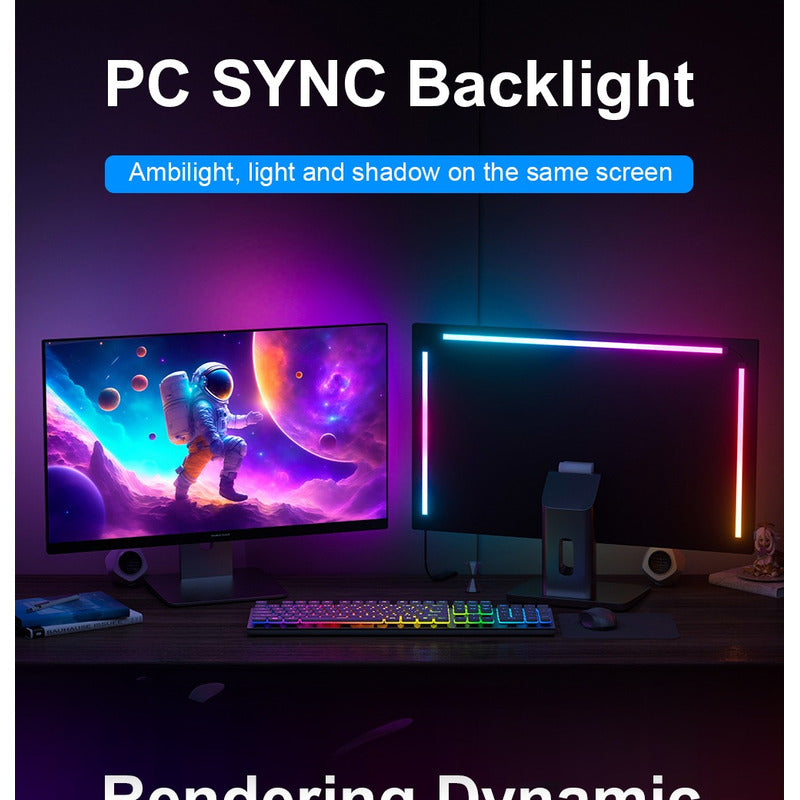 Cinta Led Pc/tv Inteligente Sincroniza Pantalla Y Musica