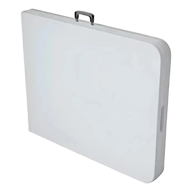 Mesa Plegable Resistente Interior/exterior + Mantel Navideño Blanco