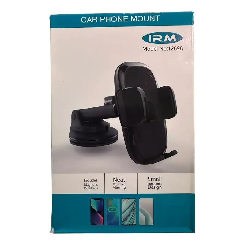 Soporte Telefon Auto Rejilla Brazo Ventosa Chupon Retrovisor 12698