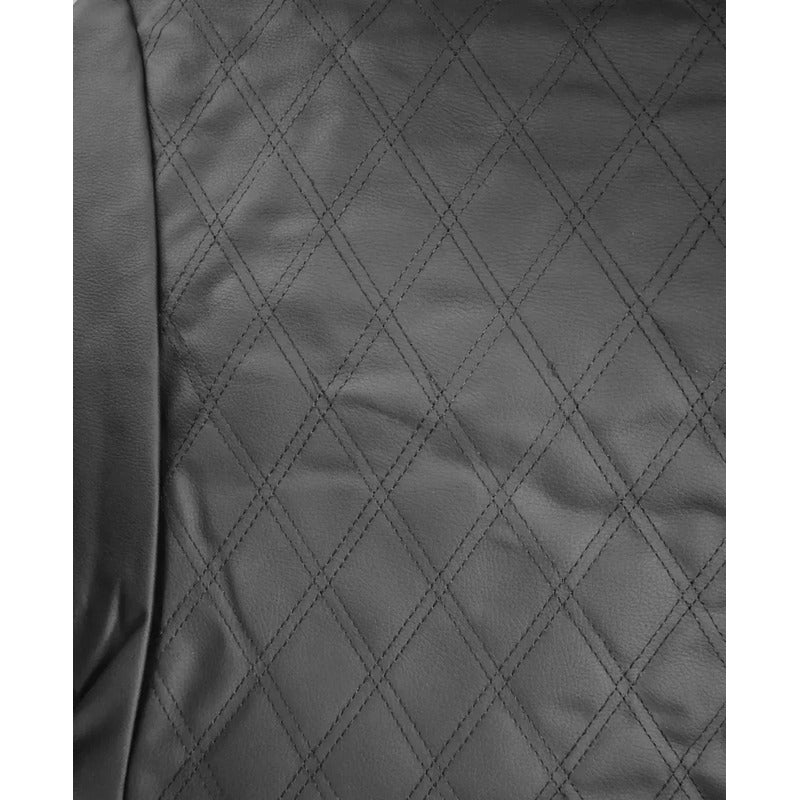 Se 2 Piezas Fundas Cubre Asiento Ecocuero Auto Universal Negro