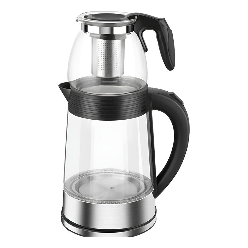 Hervidor Electrico 2l + Tetera Con Infusor 1l 1500w