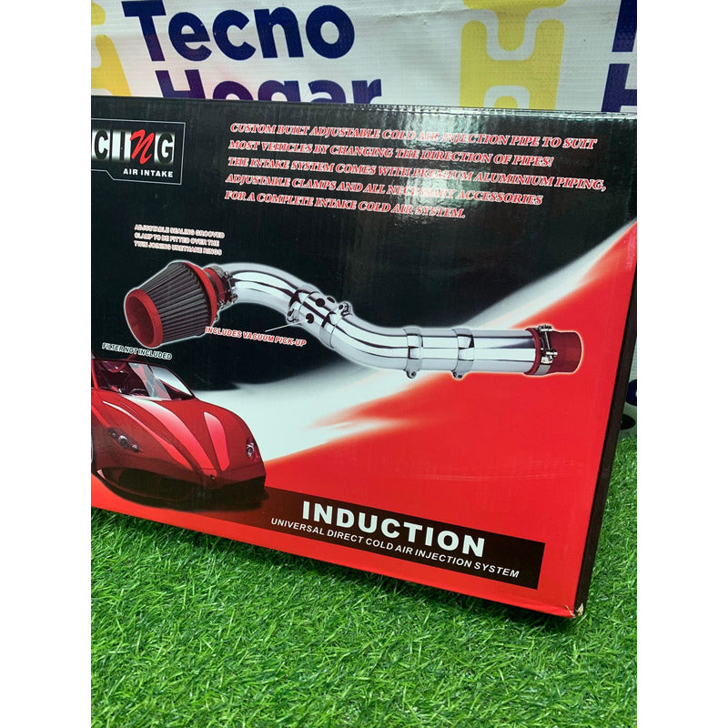 Kit Inducción Intake Admisión Universal Aluminio 77mm 3pulga