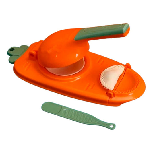 Máquina Para Hacer Dumpling Mini Empanada Prensa 2 En 1 Naranja
