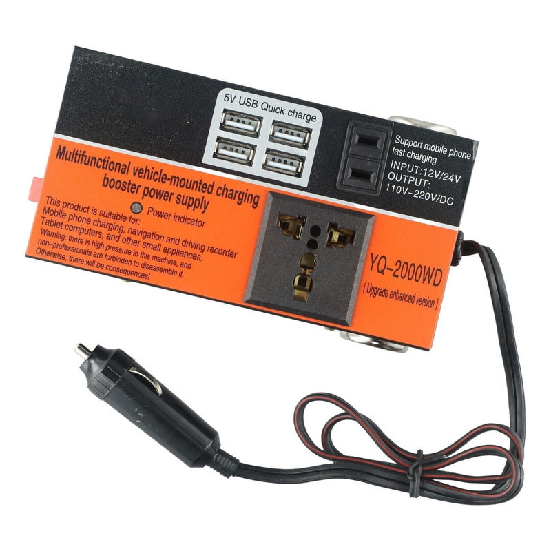 Inversor De Voltaje 1500w 12-220v Convertidor Multiproposito