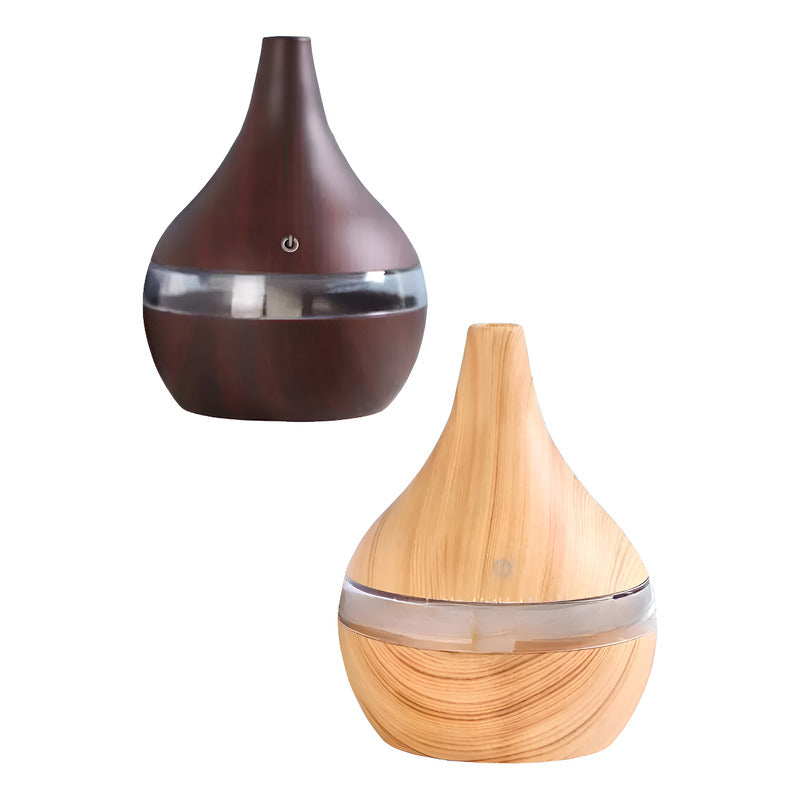 Humidificador Flama Llama Difusor De Aroma Efecto + Esencia  Blanco O Negro