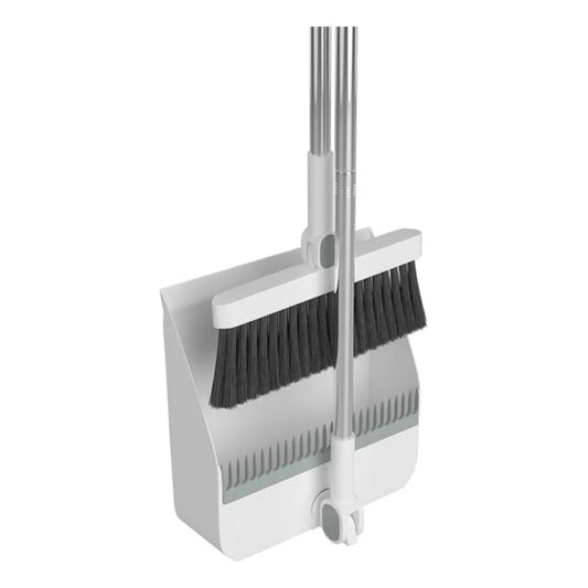 Set De Escoba Y Pala Con Dientes Plegable Gira 180 Grados