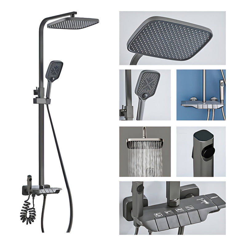 Columna De Ducha Moderna 4 Funciones Llave Tipo Piano Bidet