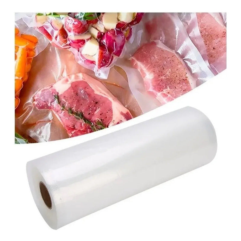 Sellador De Alimentos Al Vacio Selladora + 300 Bolsas Blanco