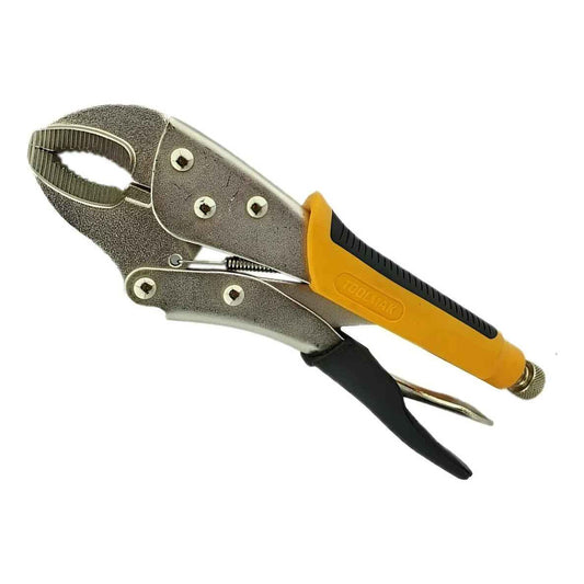 Alicate De Presión Curva Caimán 10 Pulgadas  Mango De Goma