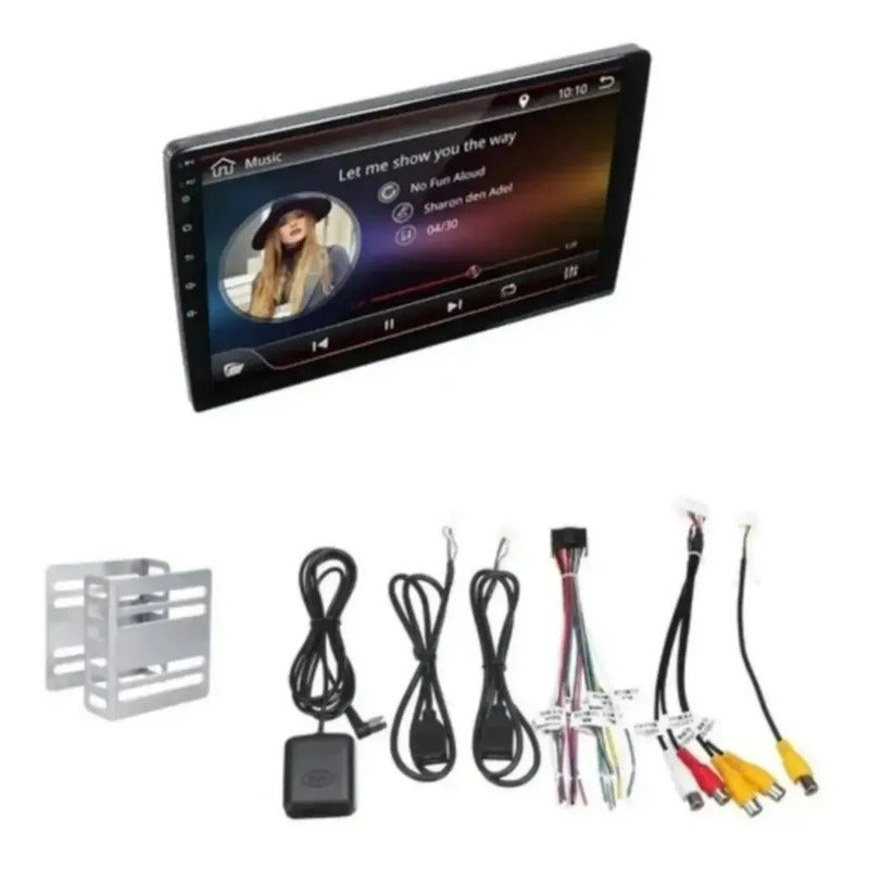 Adaptador Bisel Radio 9pul Radio Ford Ranger 2011-18 Gris Oscuro