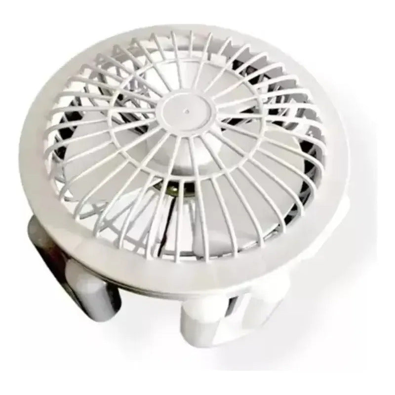 Ventilador De Techo Con Ampolleta Y Control Remoto 24 Cm 50/60hz Blanco Plástico 3