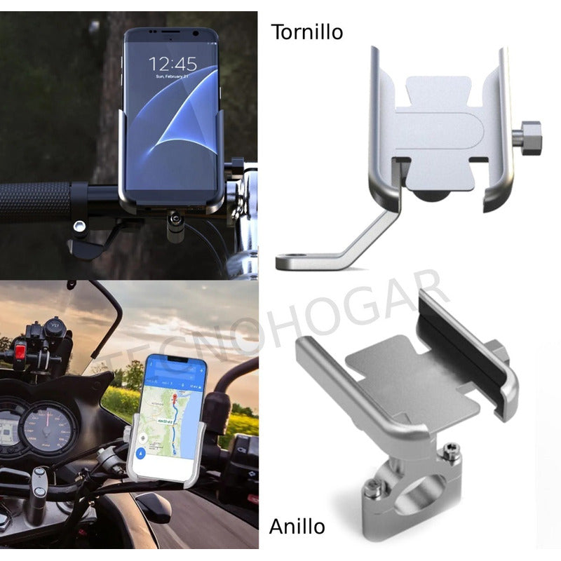 Soporte Base Para Moto Teléfono Metalica Resistente